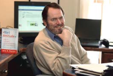 John Patrick at podium