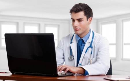 Doctor with Laptop