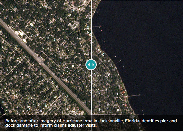 Planet satellite view