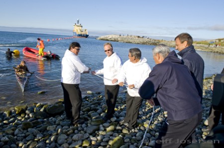 Brian et al accepting the cable